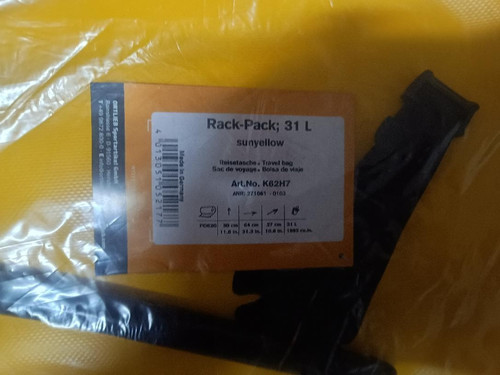 Ortlieb travel bag rack pack - travel,