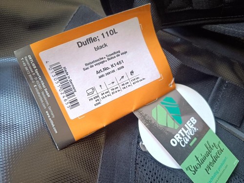 Ortlieb duffle bag black 110l - bag,